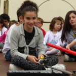 I bambini che hanno partecipato al laboratorio musicale della Pars con l’ins. Chiara Cirilli durante l’esibizione finale.