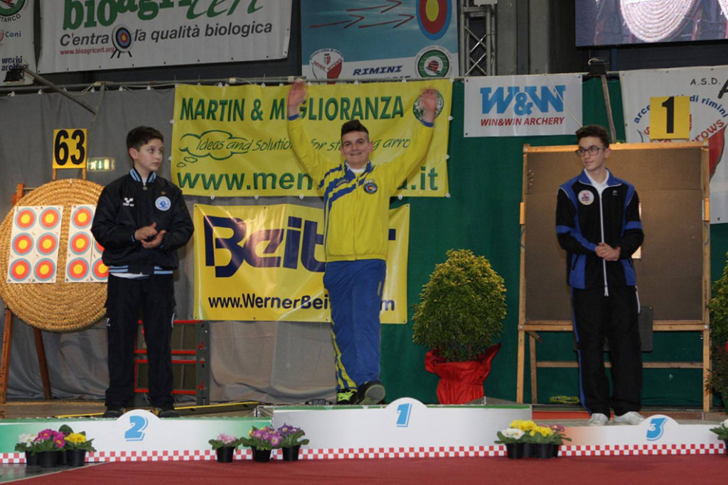 Alessandro sul podio a Rimini