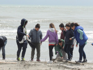 In spiaggia