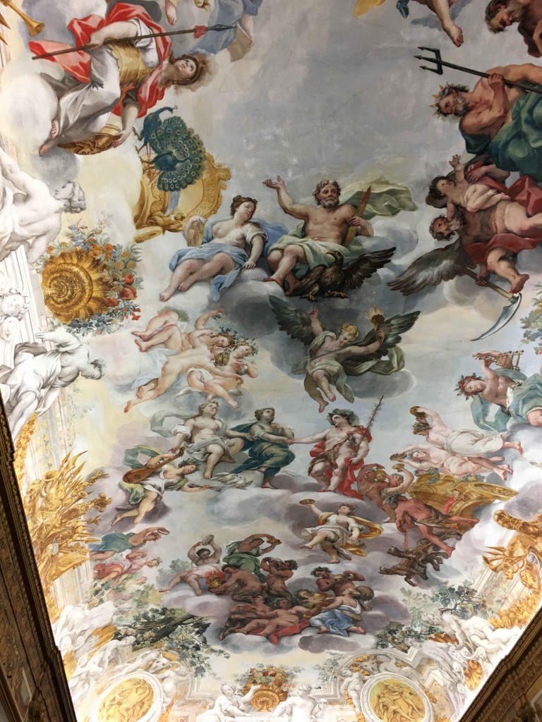 Palazzo Buonaccorsi: il soffitto del Salone dell'Eneide 