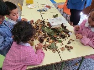 Giochiamo con le foglie, le castagne, le noci, le pigne, le ghiande....